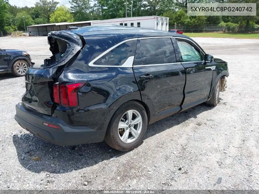 2023 Kia Sorento Lx VIN: 5XYRG4LC8PG240742 Lot: 42258241