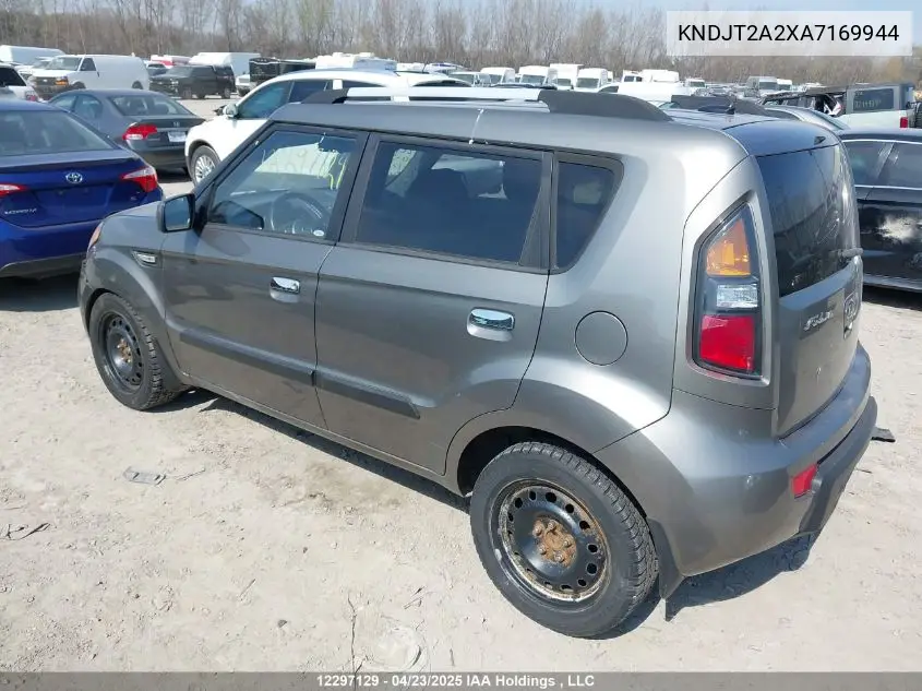 2010 Kia Soul +/!/Sport VIN: KNDJT2A2XA7169944 Lot: 12297129