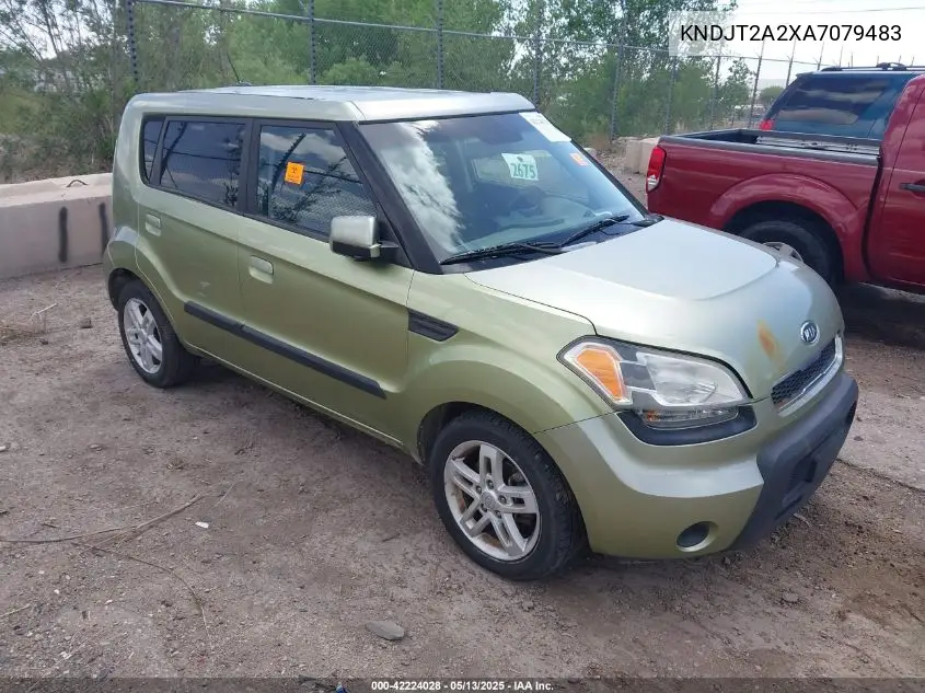 2010 Kia Soul + VIN: KNDJT2A2XA7079483 Lot: 42224028