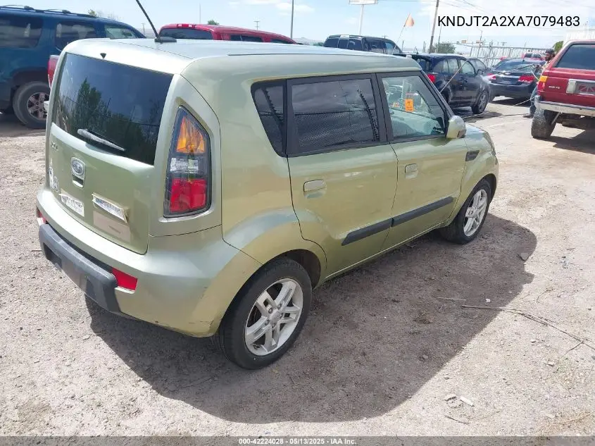 2010 Kia Soul + VIN: KNDJT2A2XA7079483 Lot: 42224028