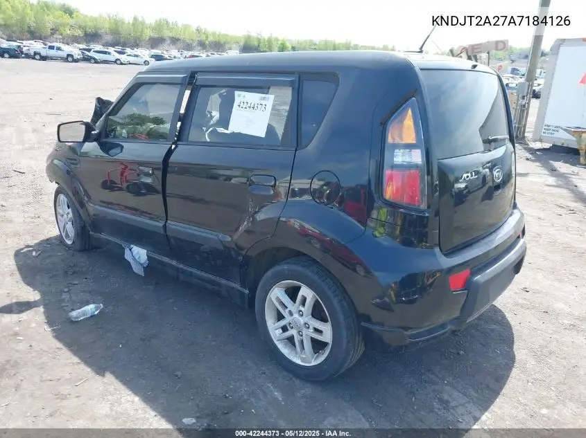 2010 Kia Soul + VIN: KNDJT2A27A7184126 Lot: 42244373