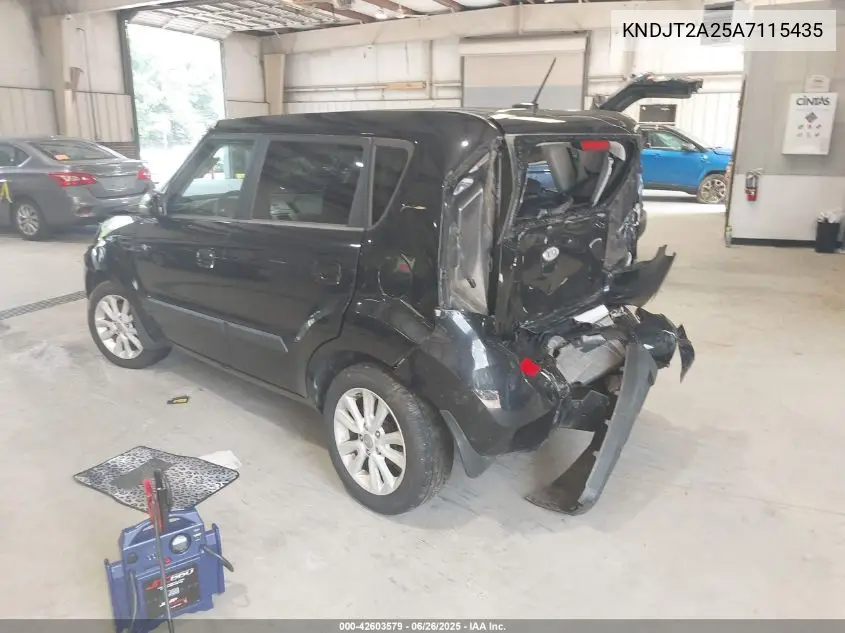 2010 Kia Soul + VIN: KNDJT2A25A7115435 Lot: 42603579