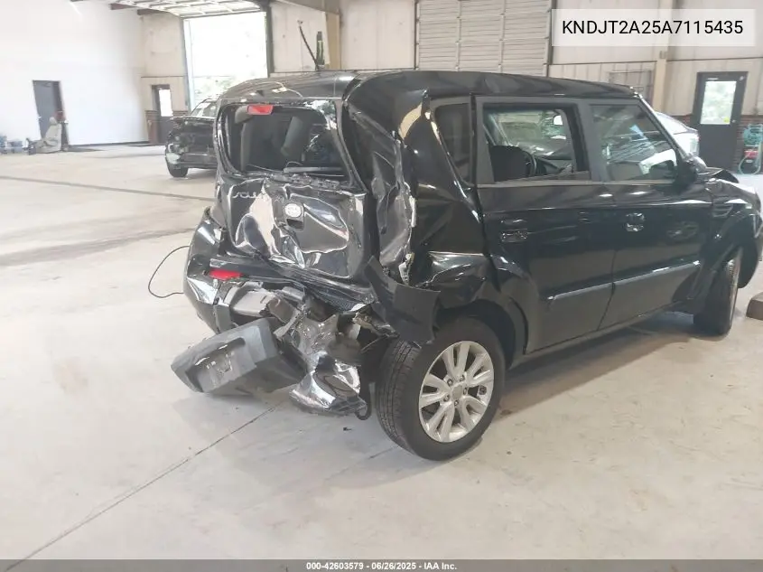 2010 Kia Soul + VIN: KNDJT2A25A7115435 Lot: 42603579