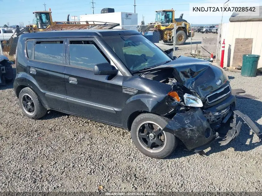 2010 Kia Soul VIN: KNDJT2A1XA7028542 Lot: 42619281