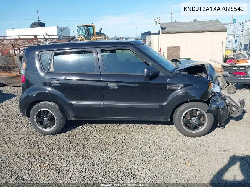 2010 Kia Soul VIN: KNDJT2A1XA7028542 Lot: 42619281