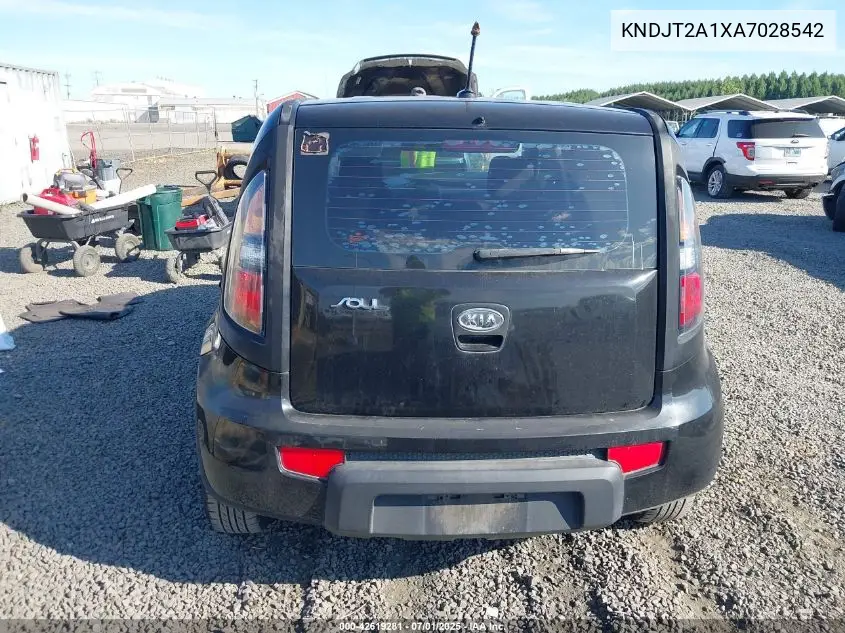 2010 Kia Soul VIN: KNDJT2A1XA7028542 Lot: 42619281