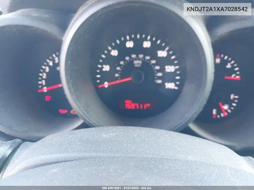 2010 Kia Soul VIN: KNDJT2A1XA7028542 Lot: 42619281