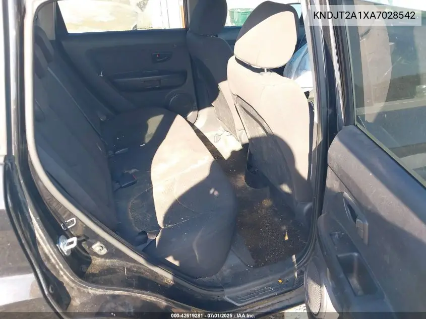 2010 Kia Soul VIN: KNDJT2A1XA7028542 Lot: 42619281