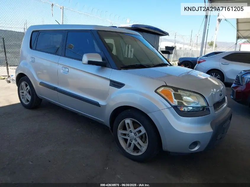 2010 Kia Soul + VIN: KNDJT2A29A7161205 Lot: 42638970