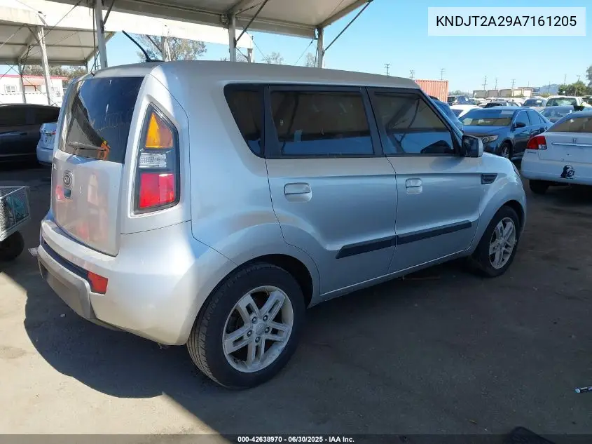 2010 Kia Soul + VIN: KNDJT2A29A7161205 Lot: 42638970