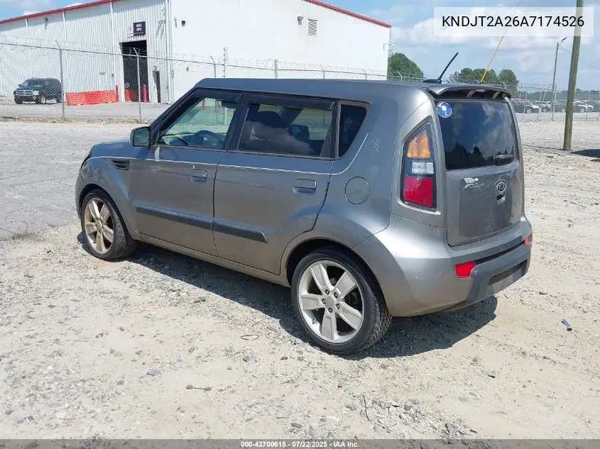 2010 Kia Soul ! VIN: KNDJT2A26A7174526 Lot: 42700615