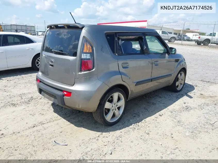 2010 Kia Soul ! VIN: KNDJT2A26A7174526 Lot: 42700615