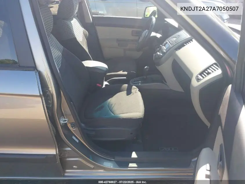 2010 Kia Soul ! VIN: KNDJT2A27A7050507 Lot: 42760027