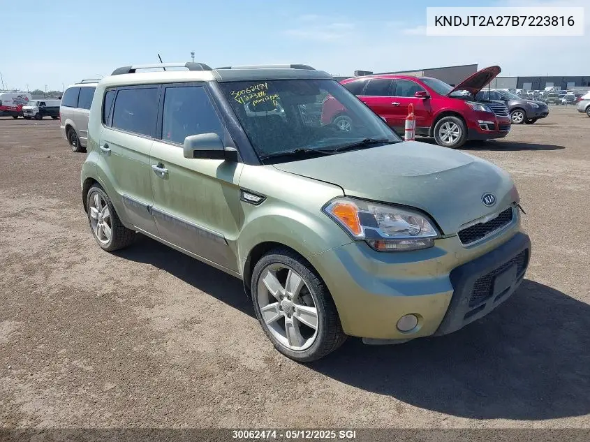 2011 Kia Soul +/!/Sport VIN: KNDJT2A27B7223816 Lot: 30062474