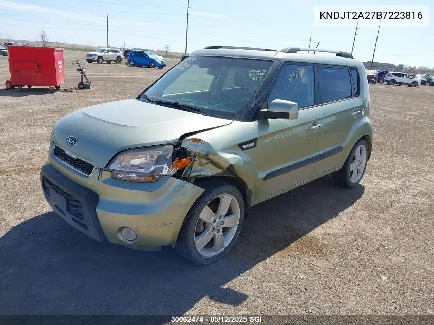 2011 Kia Soul +/!/Sport VIN: KNDJT2A27B7223816 Lot: 30062474