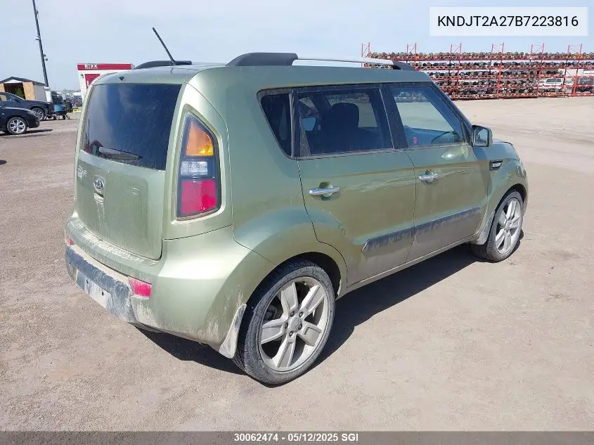 2011 Kia Soul +/!/Sport VIN: KNDJT2A27B7223816 Lot: 30062474