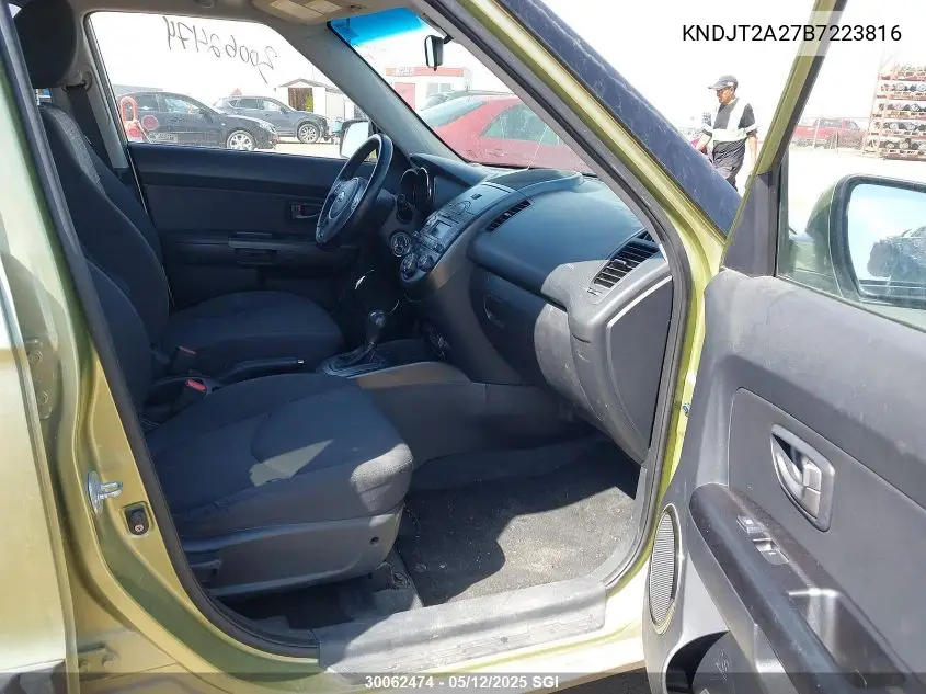 2011 Kia Soul +/!/Sport VIN: KNDJT2A27B7223816 Lot: 30062474