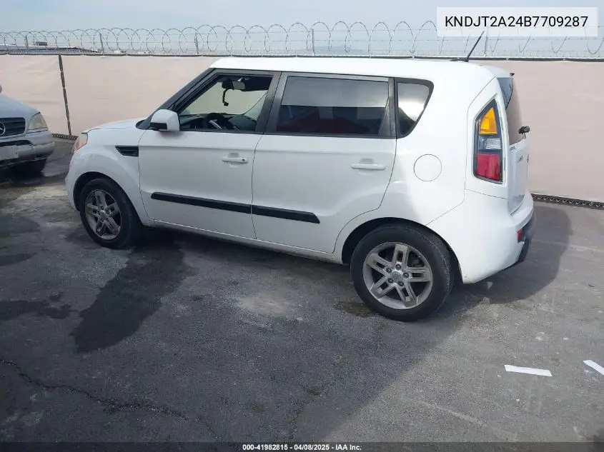 2011 Kia Soul + VIN: KNDJT2A24B7709287 Lot: 41982815