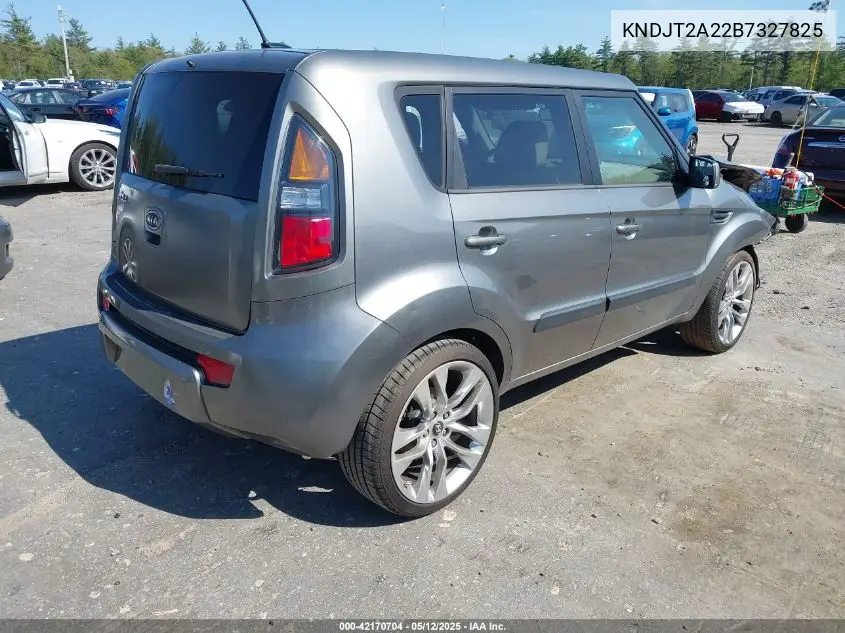 2011 Kia Soul ! VIN: KNDJT2A22B7327825 Lot: 42170704