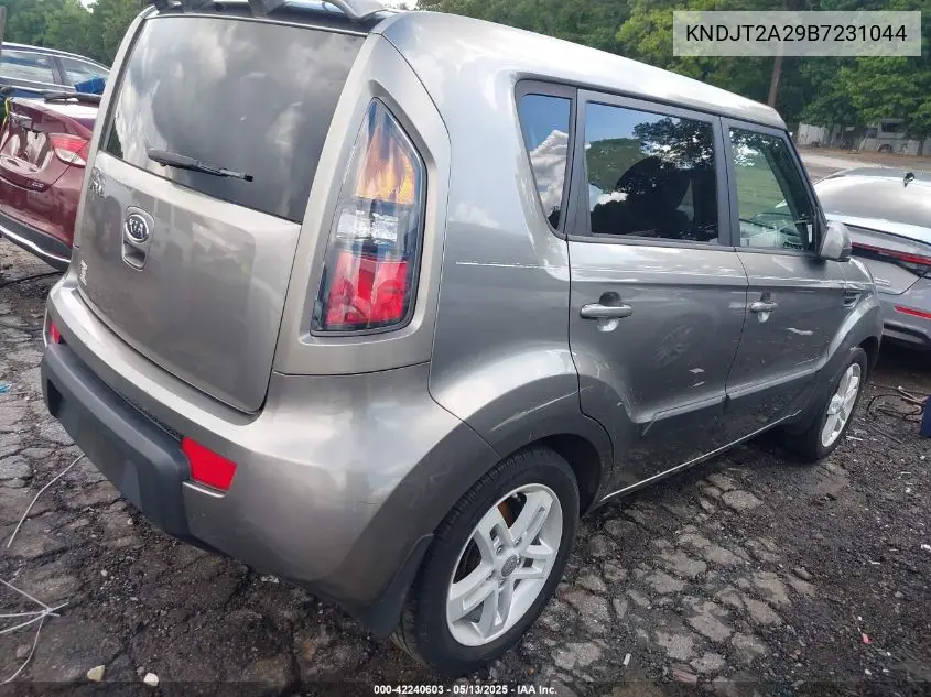 2011 Kia Soul + VIN: KNDJT2A29B7231044 Lot: 42240603