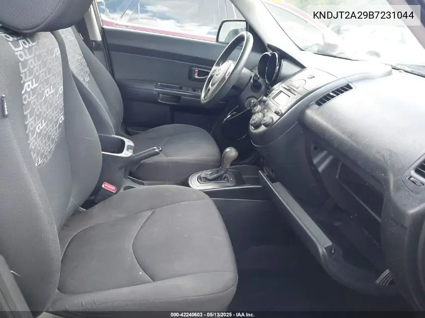 2011 Kia Soul + VIN: KNDJT2A29B7231044 Lot: 42240603