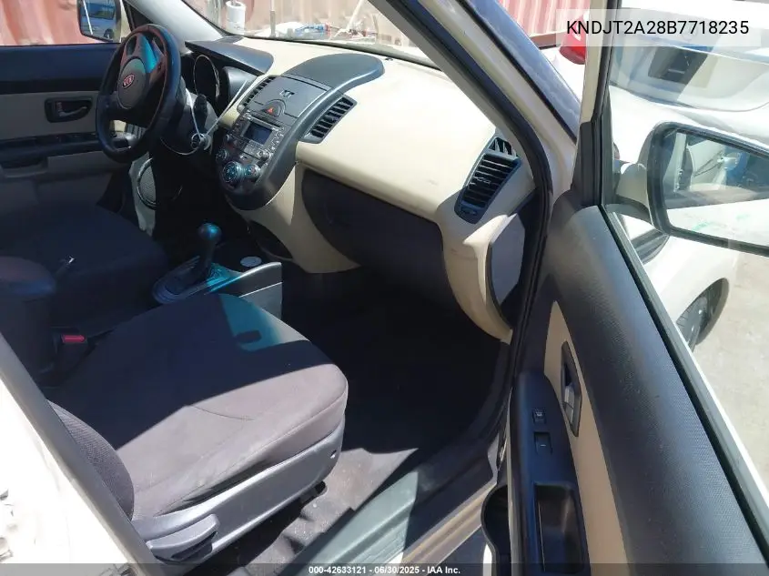 2011 Kia Soul ! VIN: KNDJT2A28B7718235 Lot: 42633121