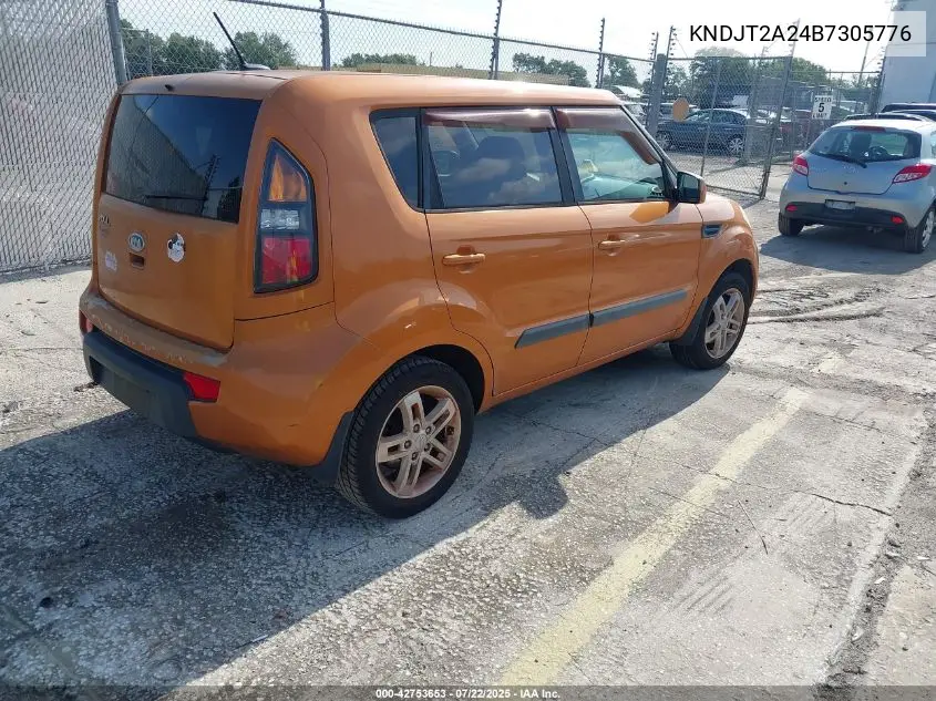2011 Kia Soul +/!/Sport VIN: KNDJT2A24B7305776 Lot: 42753653