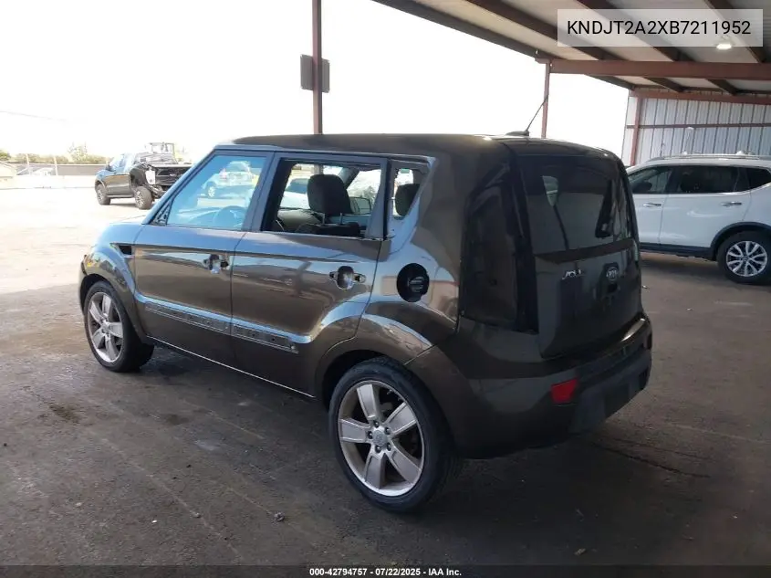 2011 Kia Soul ! VIN: KNDJT2A2XB7211952 Lot: 42794757
