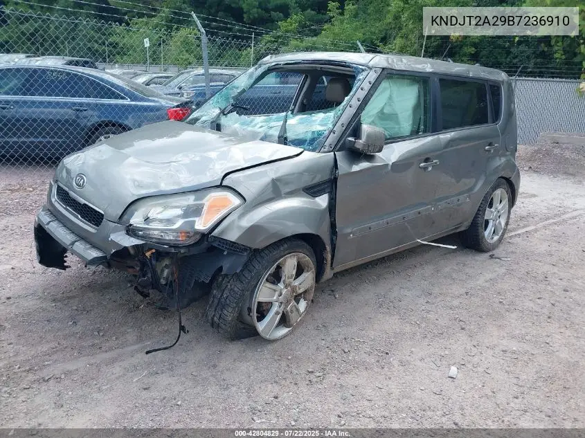 2011 Kia Soul ! VIN: KNDJT2A29B7236910 Lot: 42804829