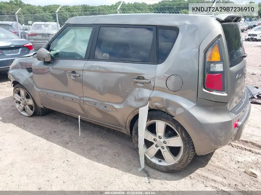 2011 Kia Soul ! VIN: KNDJT2A29B7236910 Lot: 42804829