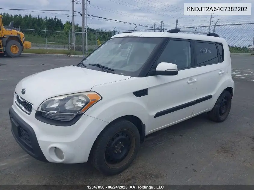 2012 Kia Soul +/!/Sport VIN: KNDJT2A64C7382202 Lot: 12347056