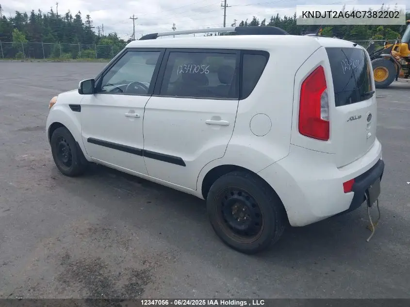 2012 Kia Soul +/!/Sport VIN: KNDJT2A64C7382202 Lot: 12347056
