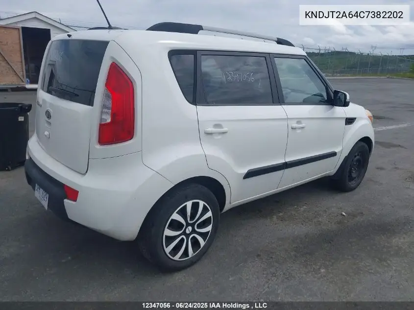 2012 Kia Soul +/!/Sport VIN: KNDJT2A64C7382202 Lot: 12347056
