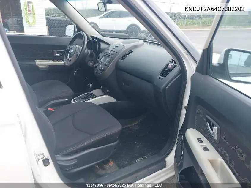 2012 Kia Soul +/!/Sport VIN: KNDJT2A64C7382202 Lot: 12347056