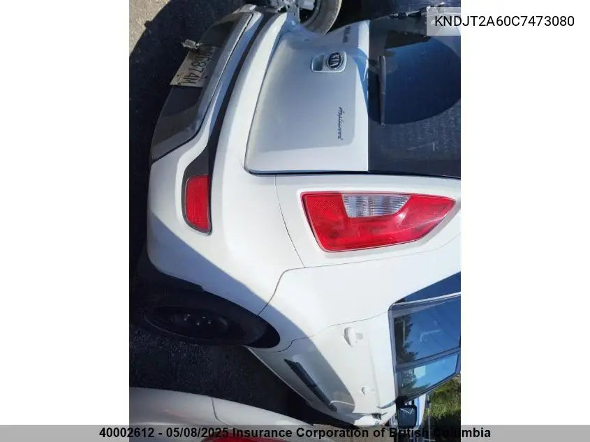2012 Kia Soul VIN: KNDJT2A60C7473080 Lot: 40002612