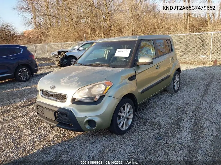 2012 Kia Soul + VIN: KNDJT2A65C7479652 Lot: 41806926