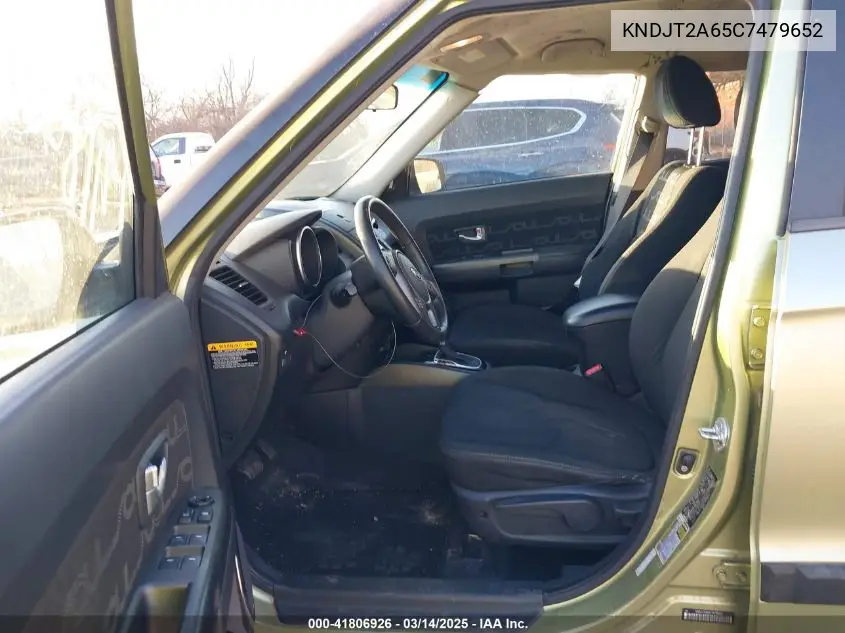 2012 Kia Soul + VIN: KNDJT2A65C7479652 Lot: 41806926