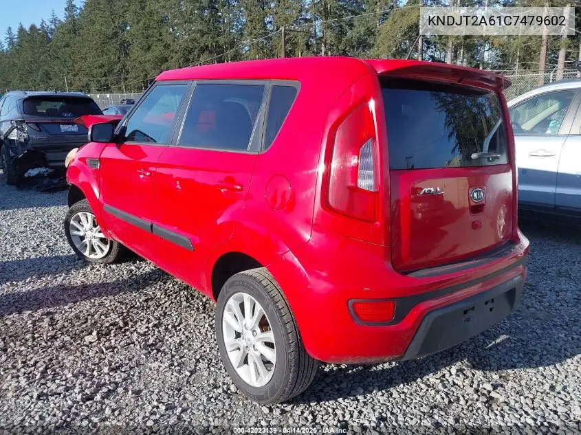 2012 Kia Soul + VIN: KNDJT2A61C7479602 Lot: 42023139
