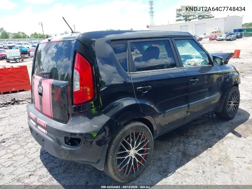 2012 Kia Soul + VIN: KNDJT2A64C7748434 Lot: 42234483