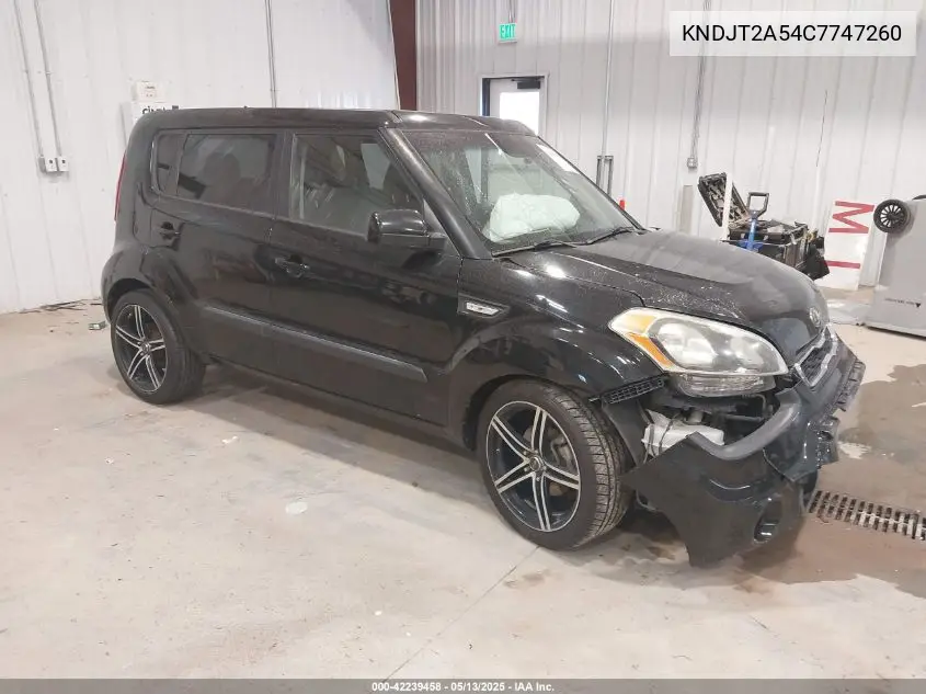 2012 Kia Soul VIN: KNDJT2A54C7747260 Lot: 42239458