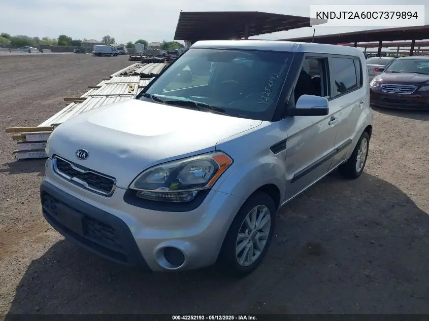 2012 Kia Soul + VIN: KNDJT2A60C7379894 Lot: 42252193
