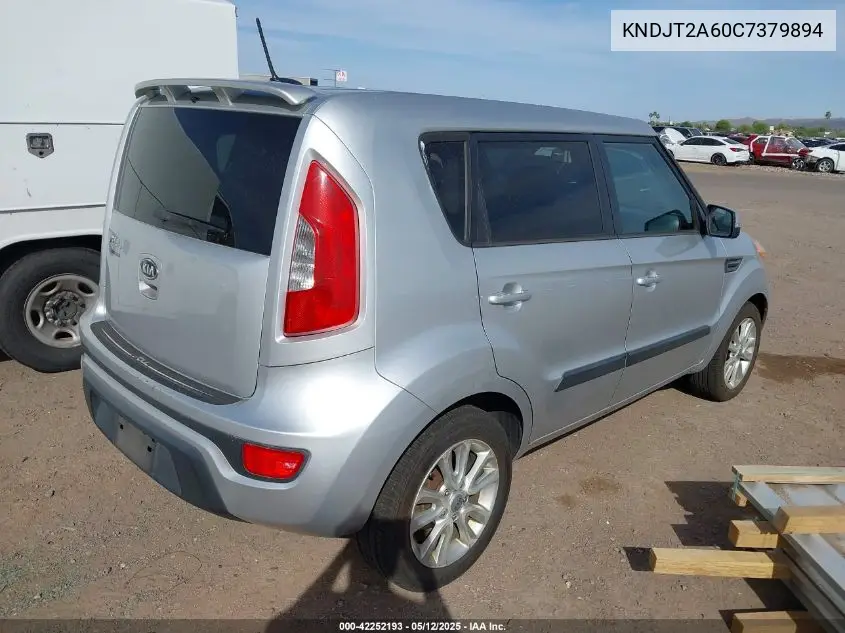 2012 Kia Soul + VIN: KNDJT2A60C7379894 Lot: 42252193