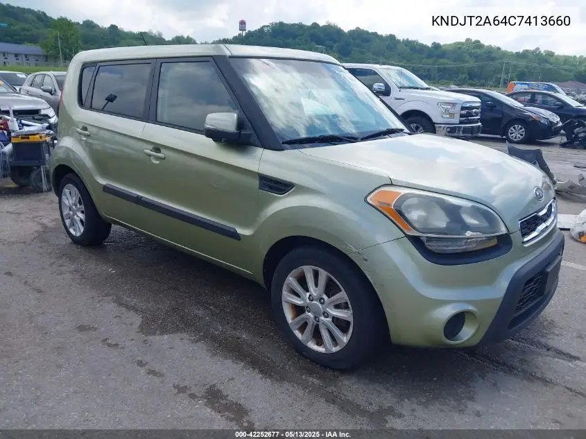 2012 Kia Soul + VIN: KNDJT2A64C7413660 Lot: 42252677