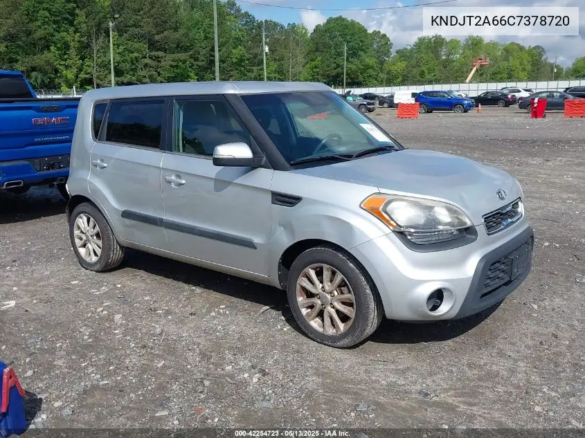 2012 Kia Soul + VIN: KNDJT2A66C7378720 Lot: 42254723