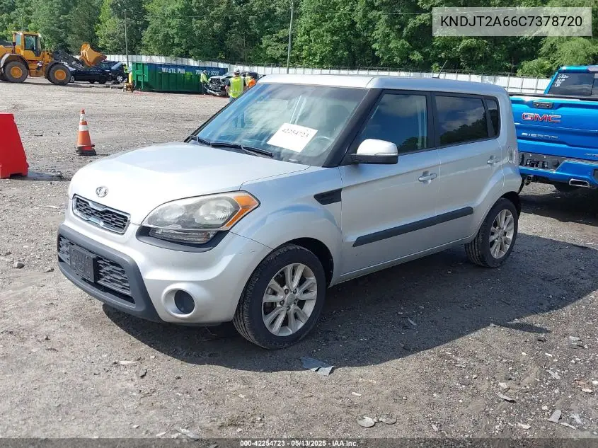 2012 Kia Soul + VIN: KNDJT2A66C7378720 Lot: 42254723