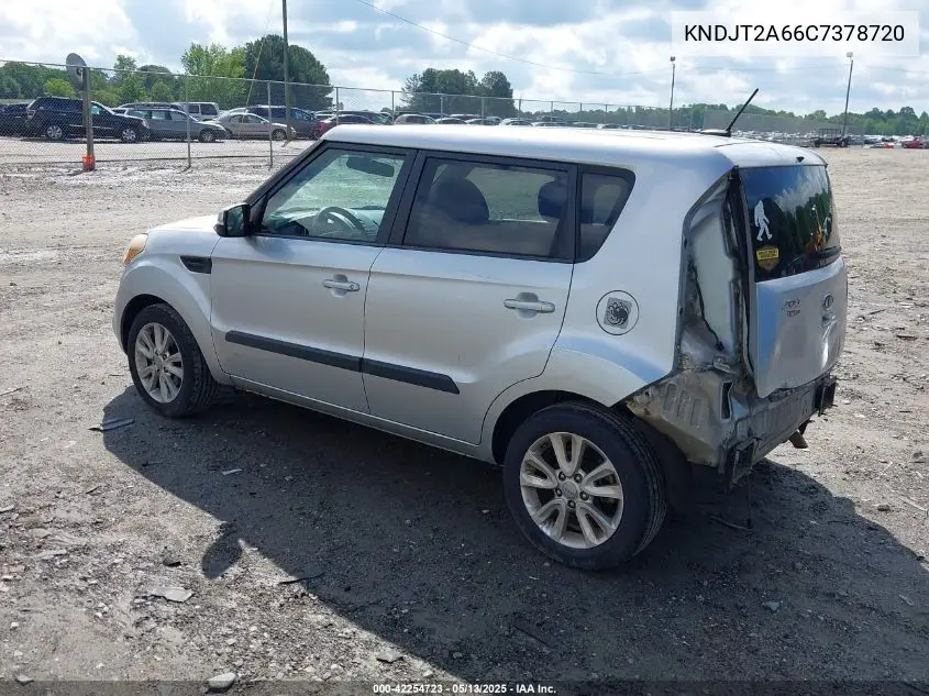 2012 Kia Soul + VIN: KNDJT2A66C7378720 Lot: 42254723
