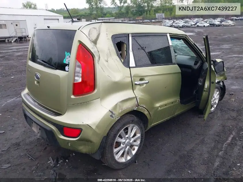 2012 Kia Soul + VIN: KNDJT2A6XC7439227 Lot: 42258516
