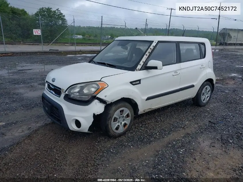 2012 Kia Soul VIN: KNDJT2A50C7452172 Lot: 42261964