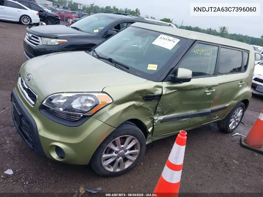 2012 Kia Soul +/!/Sport VIN: KNDJT2A63C7396060 Lot: 42615074