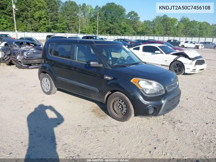 2012 Kia Soul VIN: KNDJT2A50C7456108 Lot: 42625795